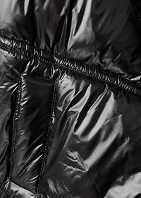 Shiny quilted anorak