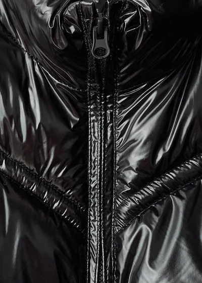 Shiny quilted anorak