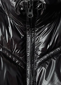 Shiny quilted anorak