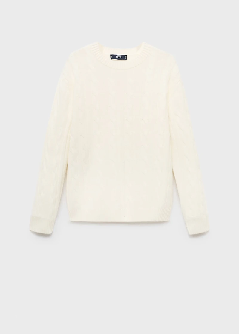 100% wool braided sweater