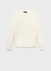 100% wool braided sweater