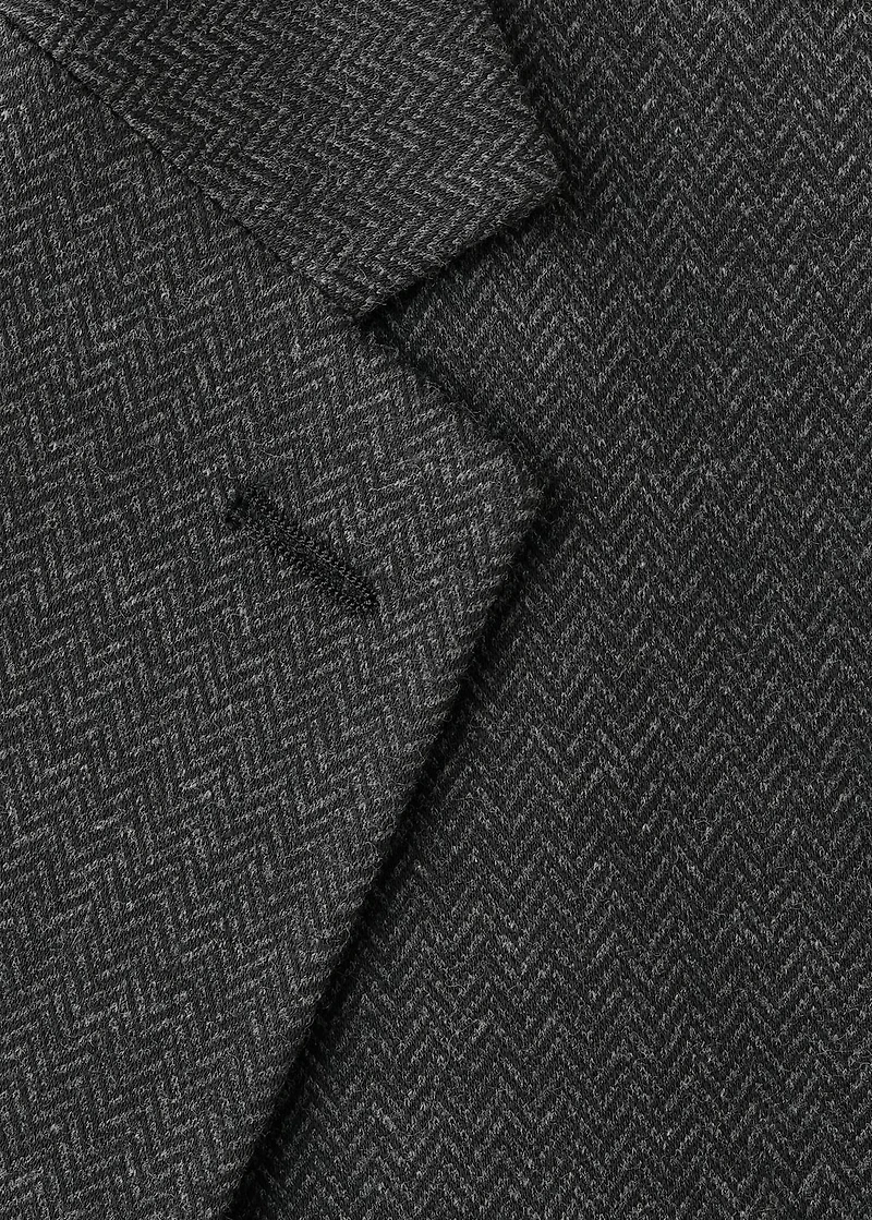 Slim fit microstructure blazer