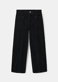 Straight-leg corduroy pants