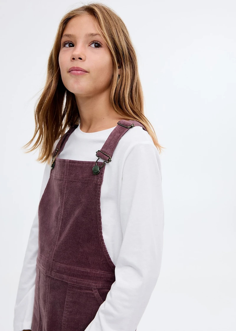 Corduroy pinafore dress
