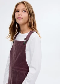 Corduroy pinafore dress