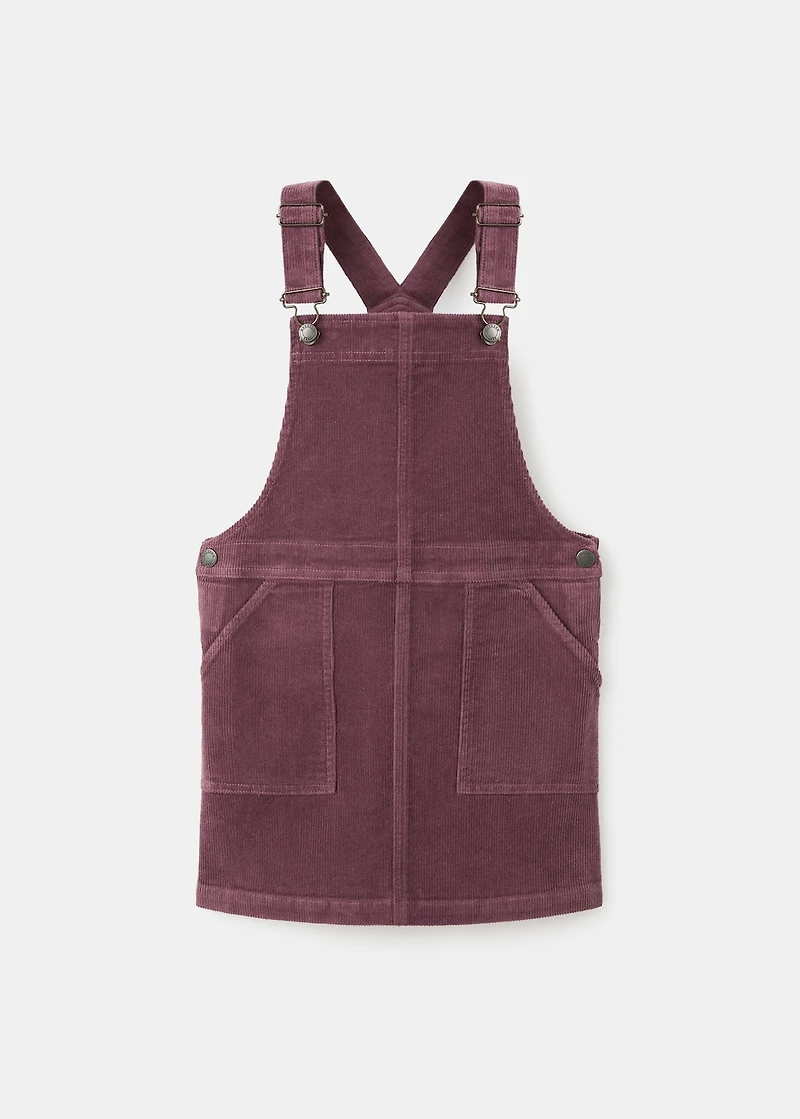 Corduroy pinafore dress