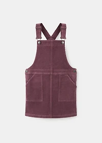 Corduroy pinafore dress