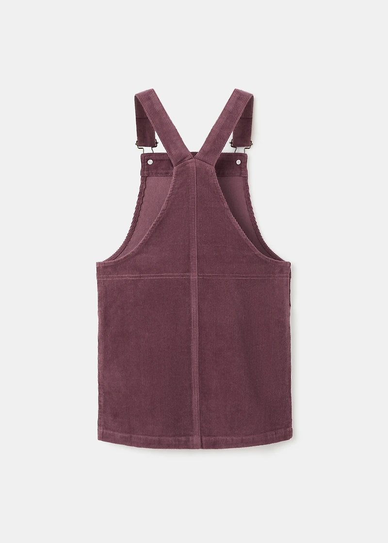 Corduroy pinafore dress