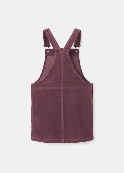 Corduroy pinafore dress