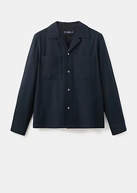 Regular-fit overshirt with pocket
