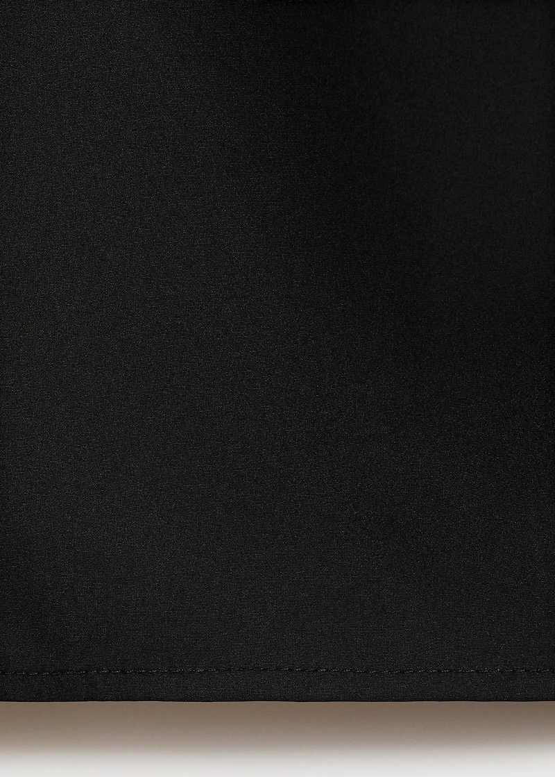 Gathered A-line skirt