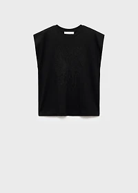 Cotton sleeveless t-shirt