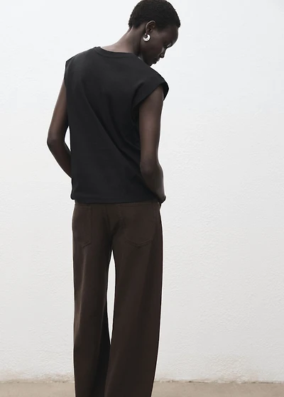 Cotton sleeveless t-shirt