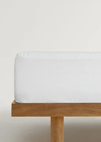 Terry cotton mattress protector for 135 cm bed