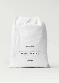 Terry cotton mattress protector for 135 cm bed