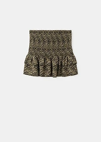Printed skirt with ruffles