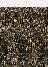 Printed skirt with ruffles