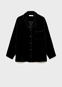 Silk velvet shirt
