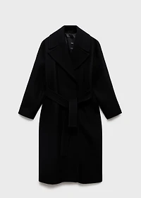 Manteco wool coat with belt