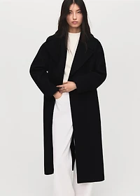 Manteco wool coat with belt