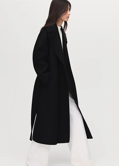 Manteco wool coat with belt