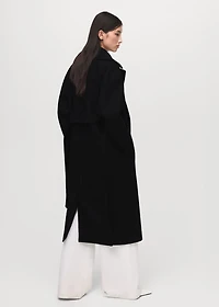 Manteco wool coat with belt