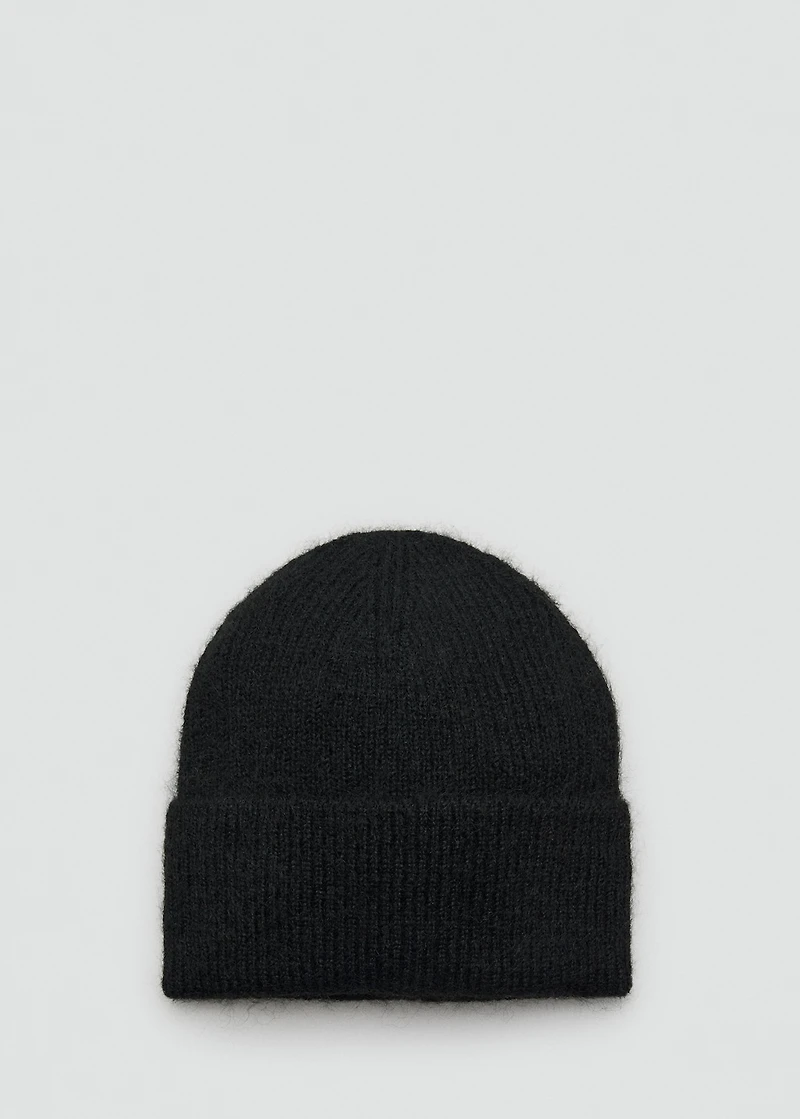 Rib-knit cap