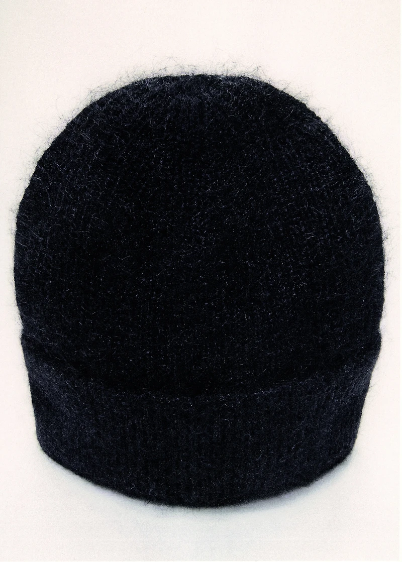 Rib-knit cap
