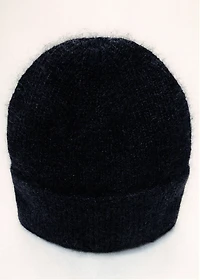 Rib-knit cap