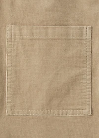 Micro-corduroy culotte trousers