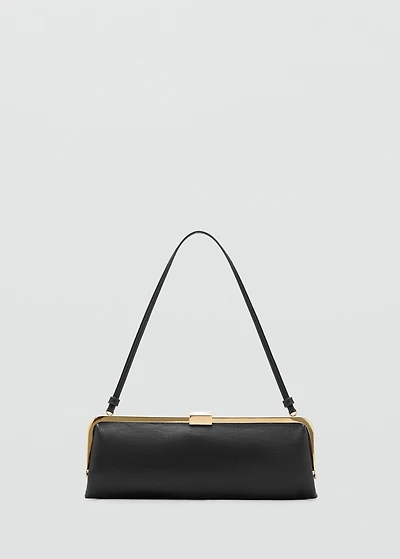 Metallic clutch handbag