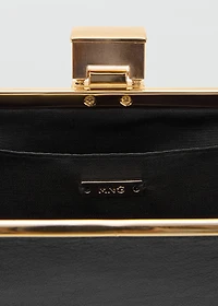 Metallic clutch handbag