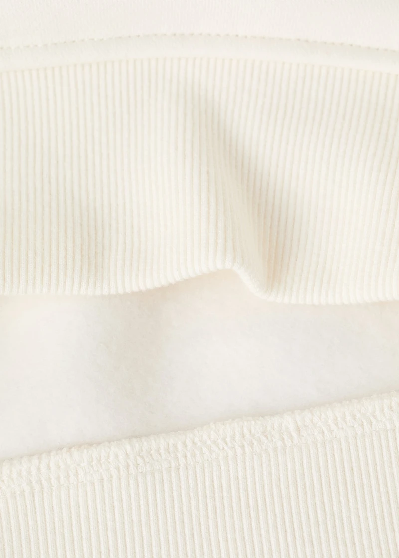 Embroidered cotton sweatshirt