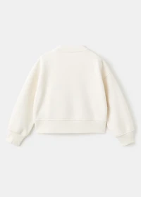Embroidered cotton sweatshirt