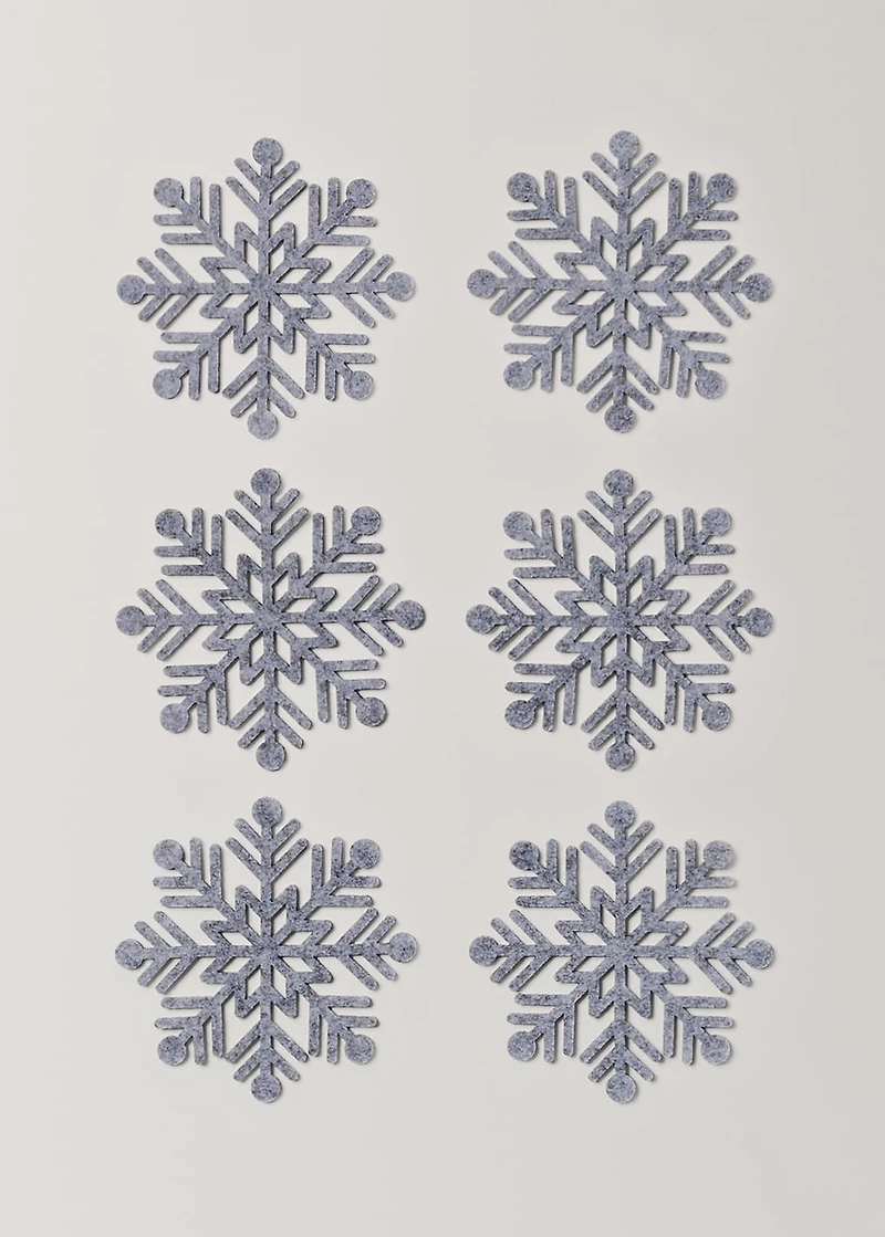 Set of 6 felt coasters