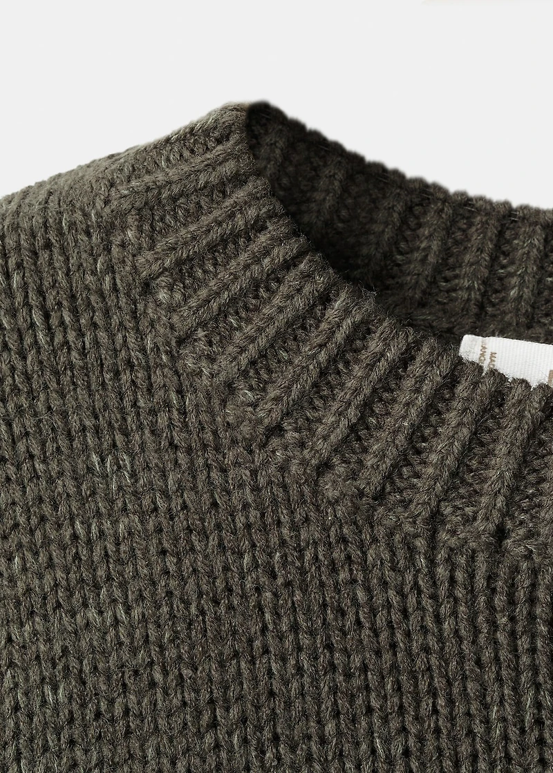 Jacquard knitted sweater