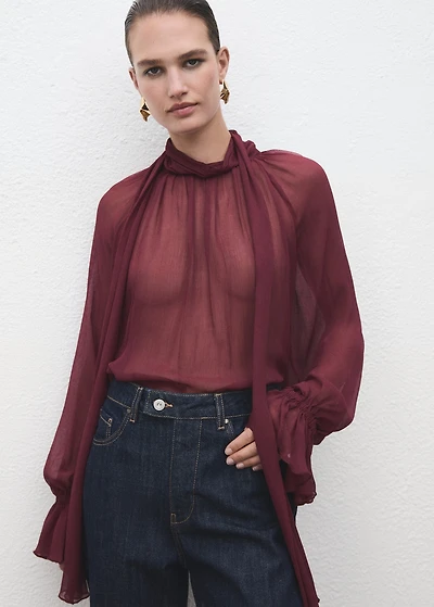 Straight-leg jeans with placket