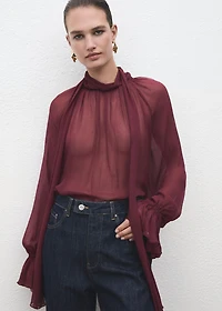 Straight-leg jeans with placket