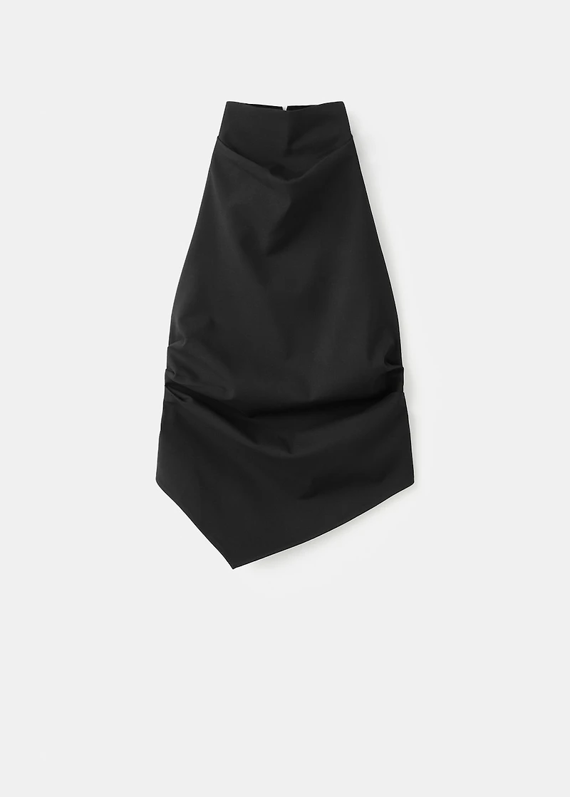 Halter top with open back