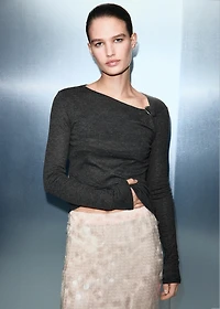 Metal detail T-shirt