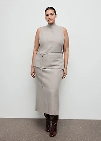 Long skirt with elastic waist