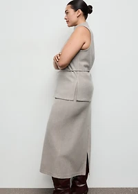 Long skirt with elastic waist