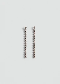 Long crystal earrings