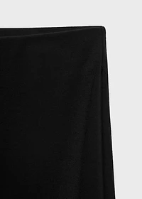 Straight-fit pants with elastic waist