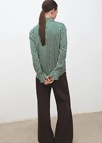 Combined striped shirt