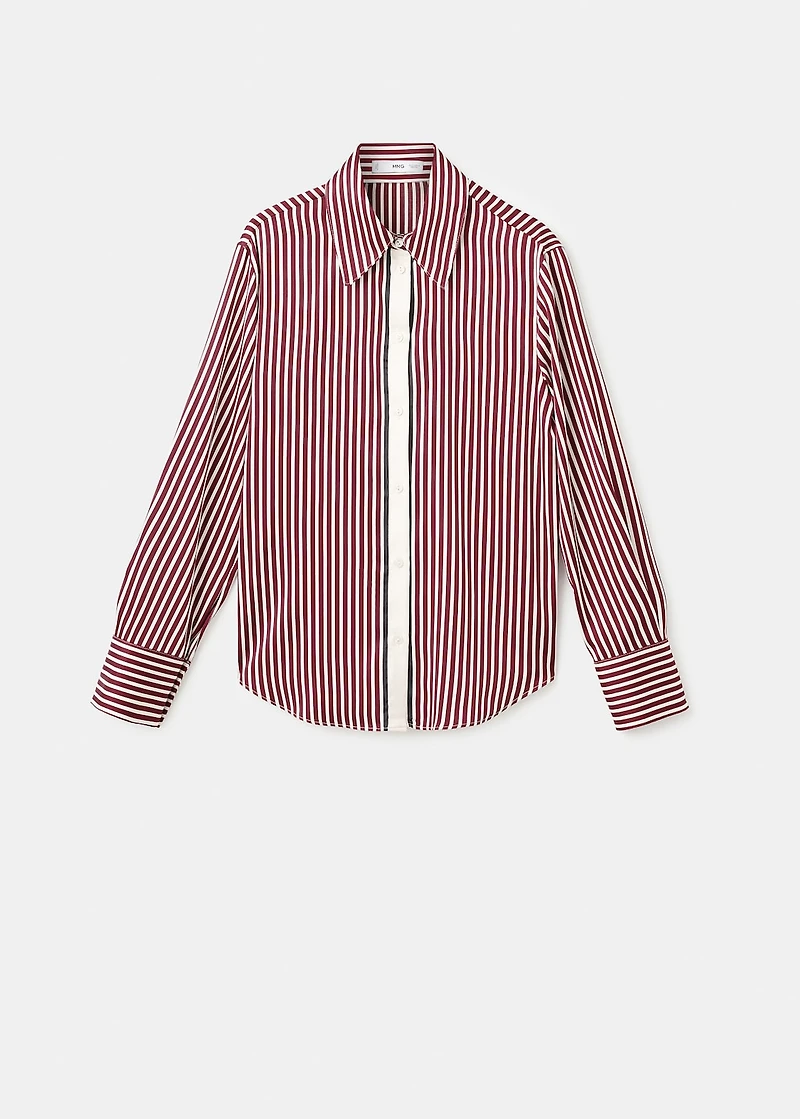 Combined striped shirt