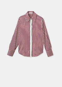 Combined striped shirt