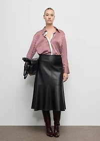 Combined striped shirt