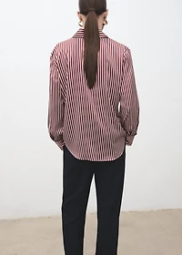 Combined striped shirt