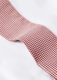 Yarn-dyed gingham-check children's pillowcase 30x50 cm